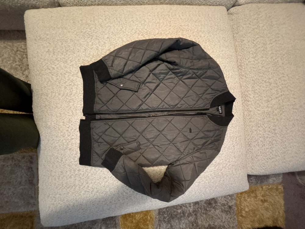 Vans Men's Diamond Quilted Bomber Jacket Black